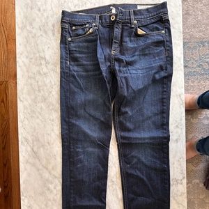 NWOT Rag & Bone Dre Dark Wash Blue Jeans, Size 26